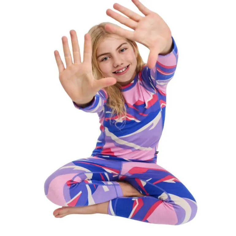 Sous-vêtements thermique enfant en laine et bambou - Taitoa - Reima - Breezy Violet