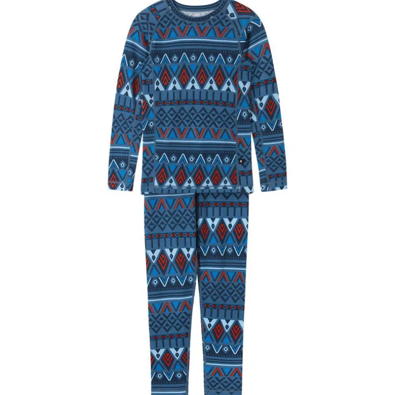 Sous-vêtements thermique enfant en laine et bambou - Taitoa - Reima - Blue Ocean