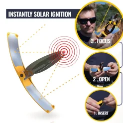 Suncase Gear - Allume feu solaire - Solar Brother - Rouge