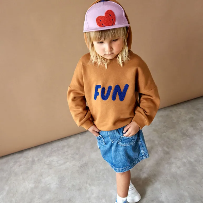 Sweat à capuche enfant Little Gang - Lassig - Fun Caramel