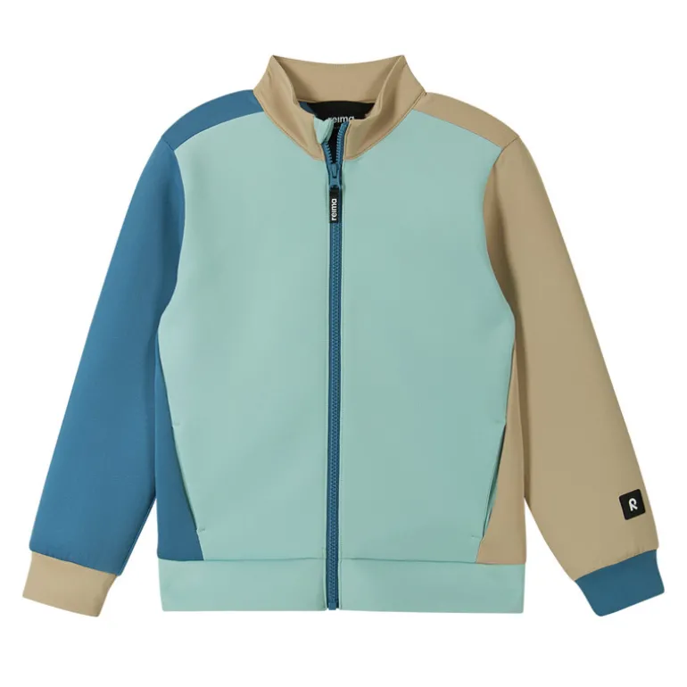 Sweat zippé Letkee - Reima - Cool Green