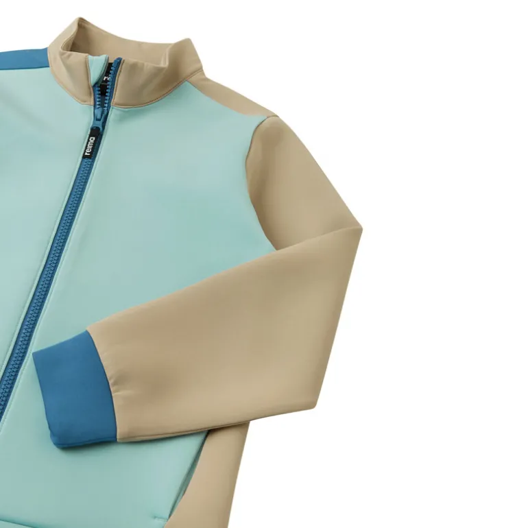 Sweat zippé Letkee - Reima - Cool Green