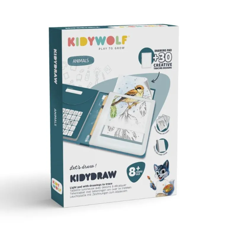 Tablette à dessin lumineuse KIDYDRAW-PAD - KIDYWOLF - Animals