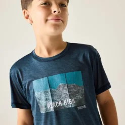 Tee-shirt respirant Alvarado - Regatta - Navy Marl