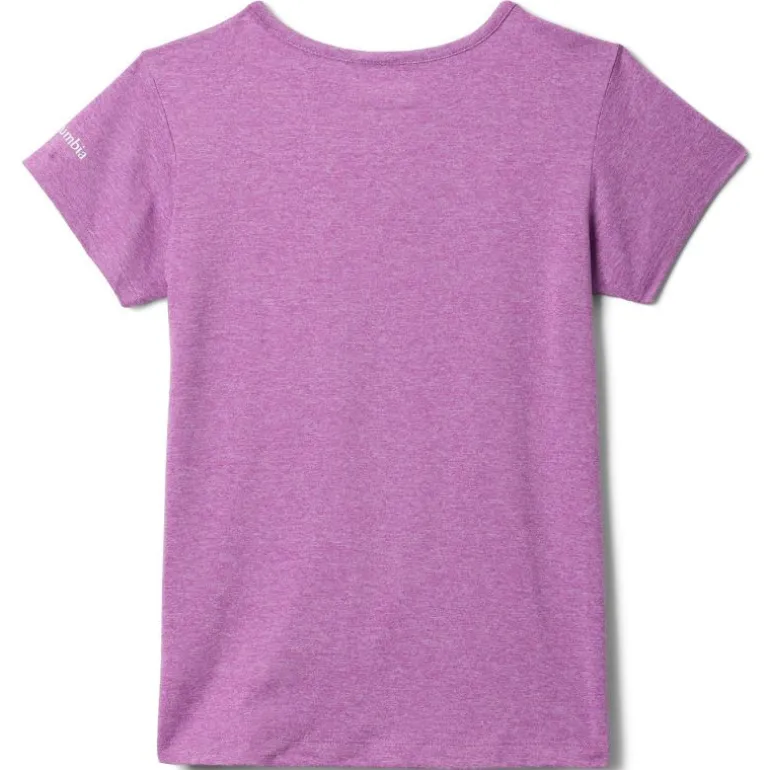 Tee shirt respirant enfant Tech Trail - Columbia - Razzle Heather / Ridge Line Life