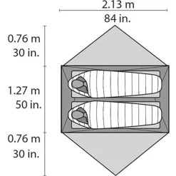 Tente 2 places ultralégère - Hubba Hubba - MSR