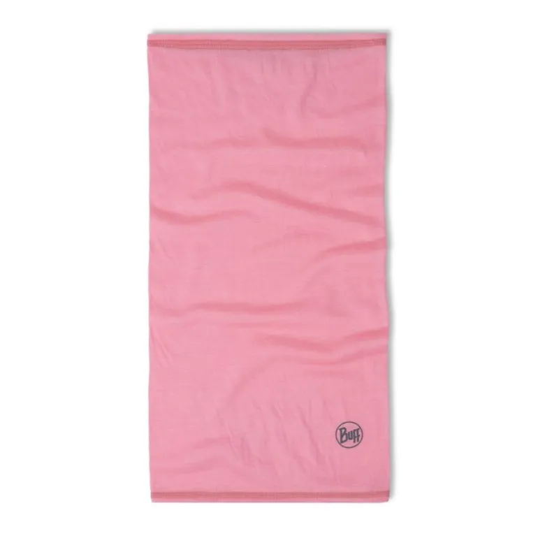 Tour de cou enfant en laine Merinos - BUFF - Solid Rose Pink