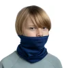 Tour de cou enfant en laine Merinos - BUFF - Solid Cobalt