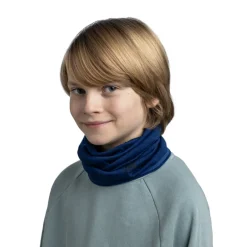 Tour de cou enfant en laine Merinos - BUFF - Solid Cobalt