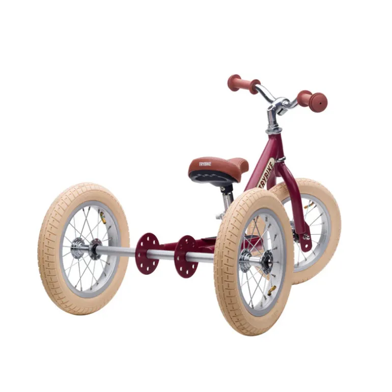 Tricycle Trybike : évolutif en draisienne - Rouge mat