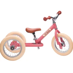 Tricycle Trybike : évolutif en draisienne - Rose mat