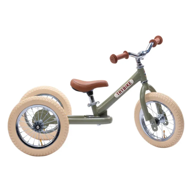 Tricycle Trybike : évolutif en draisienne - Vert