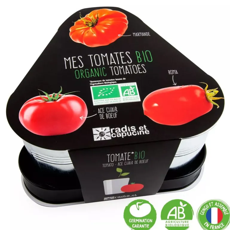 Trio de Tomates à faire pousser - Radis et Capucine