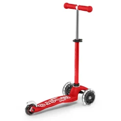 Trottinette Micro Mini Deluxe à LED - 2 à 5 ans - Rouge