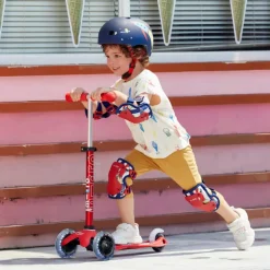 Trottinette Micro Mini Deluxe à LED - 2 à 5 ans - Rouge
