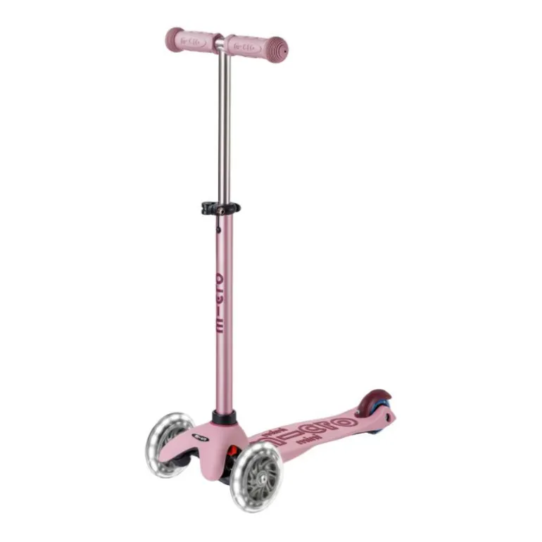 Trottinette Mini Micro Deluxe Rock & Go LED - Micro - Rose poudré