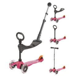 Trottinette évolutive Micro mini 3 en 1 push - Dès 1 an - Rose
