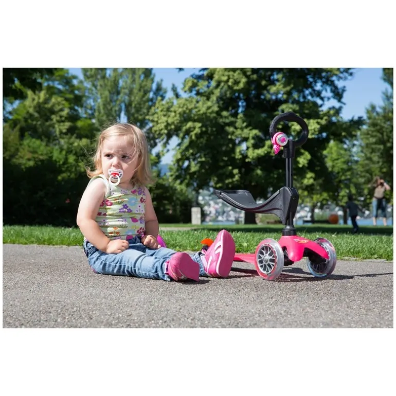 Trottinette évolutive Micro mini 3 en 1 push - Dès 1 an - Rose
