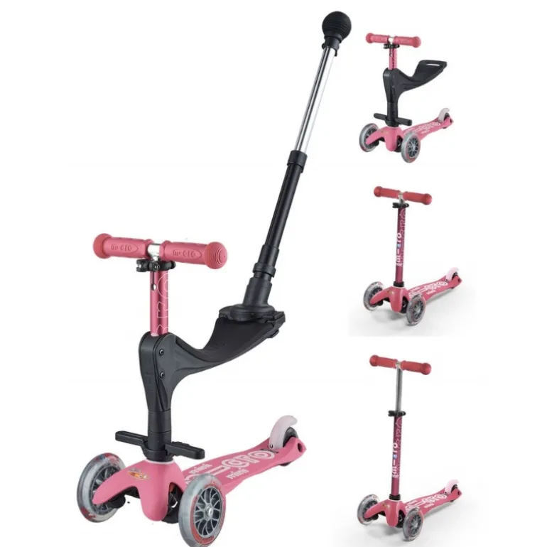 Trottinette évolutive Mini 3 en 1 Deluxe+ - Micro - Rose