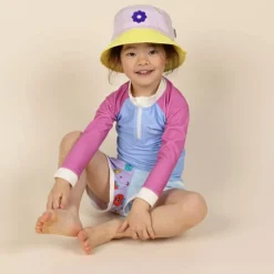 T-shirt anti-UV enfant - KietLa - Violet / Rose
