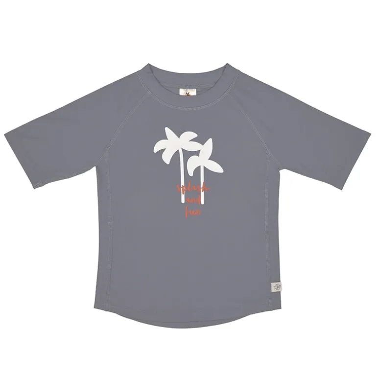 T-shirt de bain anti-uv bébé - Lassig - Palmiers gris rouille