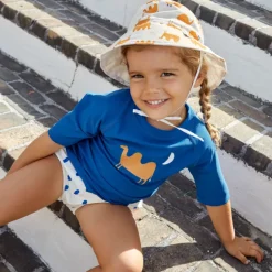 T-shirt de bain anti-uv bébé - Lassig - Chameau bleu