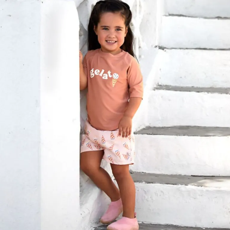 T-shirt de bain anti-uv bébé - Lassig - Terre