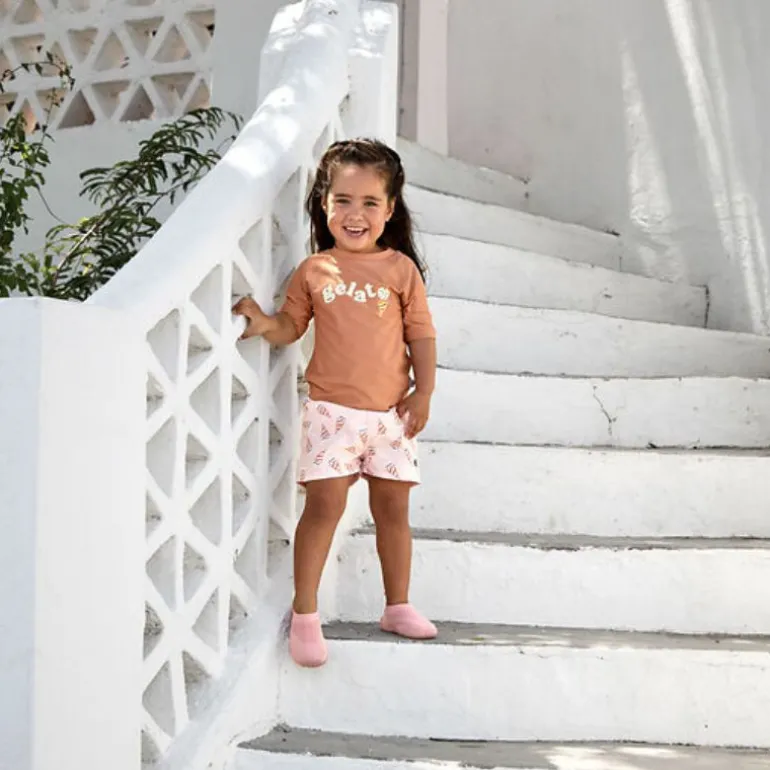 T-shirt de bain anti-uv bébé - Lassig - Terre