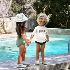 T-shirt de bain anti-uv bébé - Lassig - Beach Chien sel marin