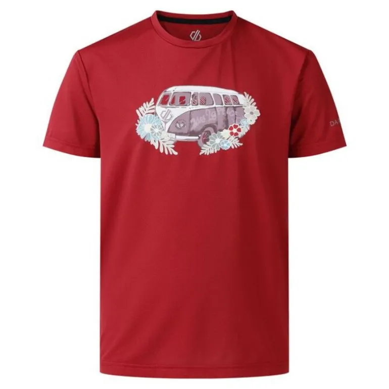 T-shirt respirant enfant Amusing - Dare2b - Deep Claret