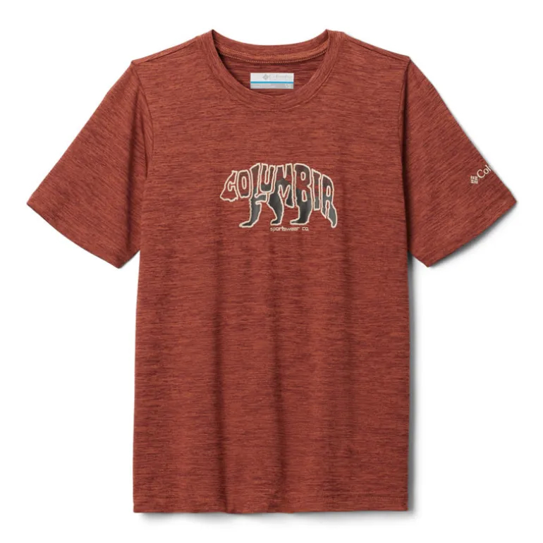 T-shirt respirant garçon - Columbia - Mount Echo - Auburn