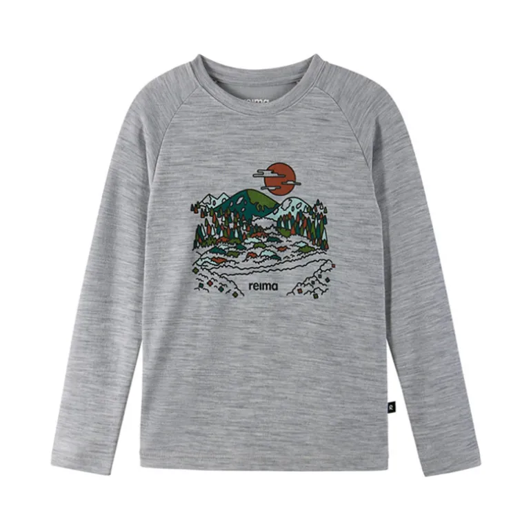 T-shirt technique à manches longues - Viisas - Melange Grey - Reima