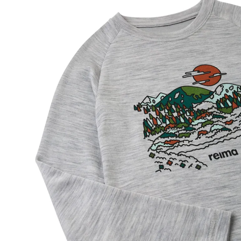 T-shirt technique à manches longues - Viisas - Melange Grey - Reima