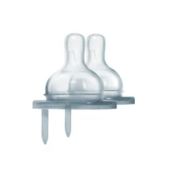 Tétines Silicone Pura - Débit rapide : Lot de 2