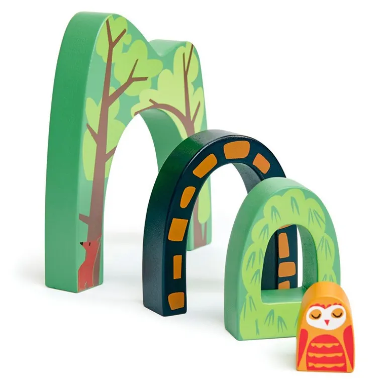 Tunnel de forêt empilable en bois - Tender Leaf