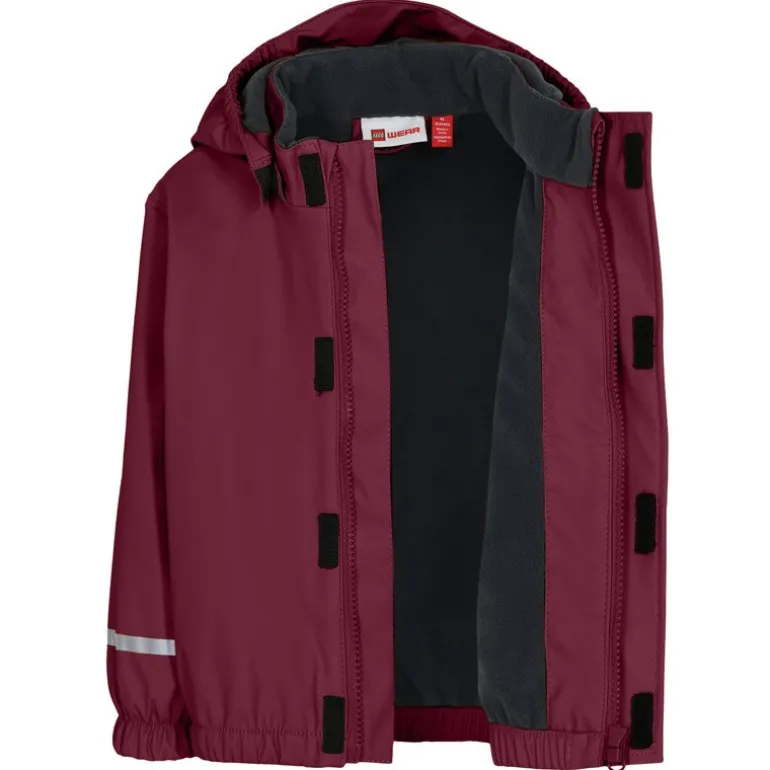 Veste de pluie doublée polaire - Lego - Bordeaux