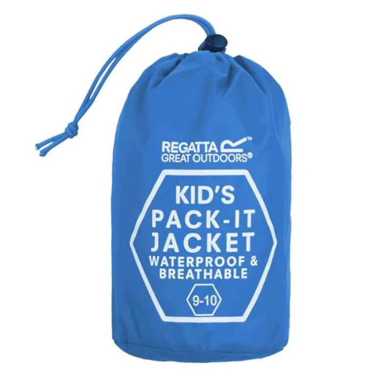 Veste de pluie imperméable compacte et pliable - Pack it - Regatta - Sonic Blue