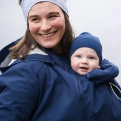 Veste de portage chaude Cosy Allrounder - Mamalila - Bleu marine
