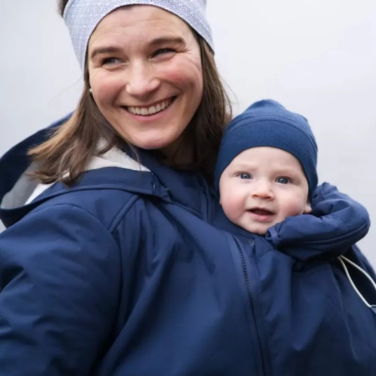 Veste de portage chaude Cosy Allrounder - Mamalila - Bleu marine