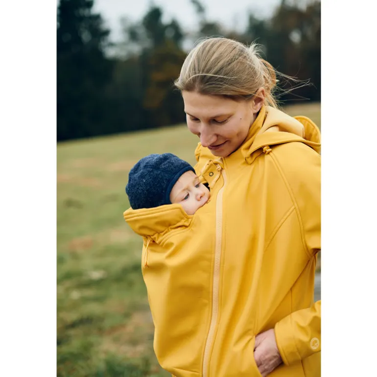 Veste de portage softshell Mamalila - Moutarde