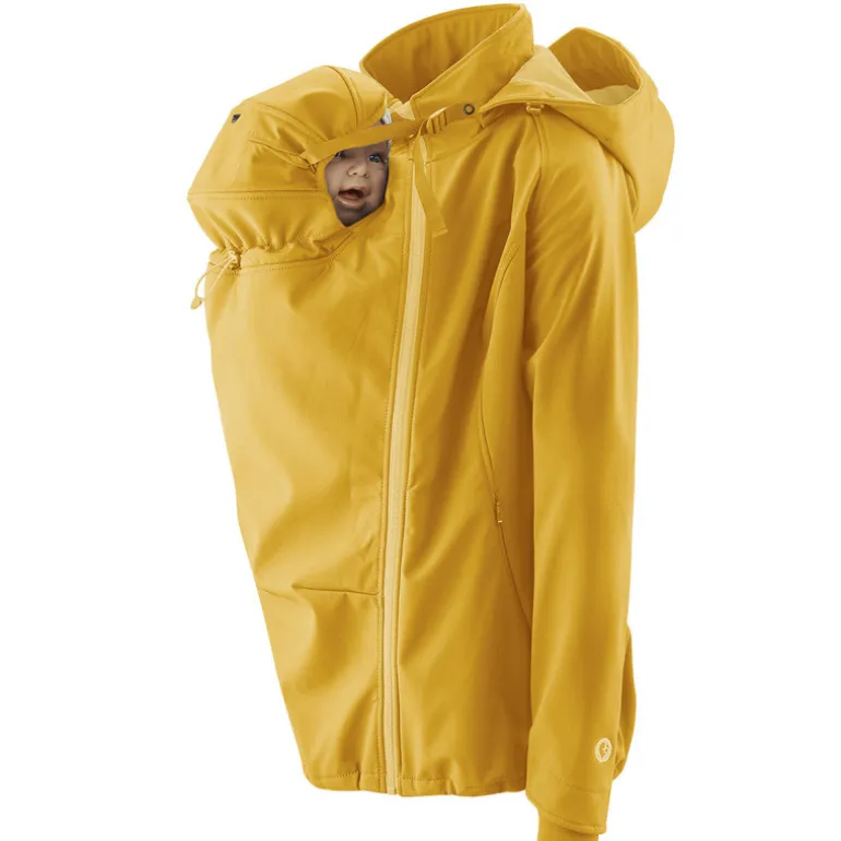 Veste de portage softshell Mamalila - Moutarde