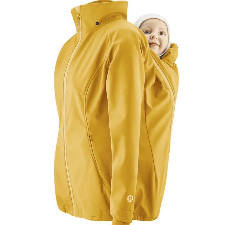 Veste de portage softshell Mamalila - Moutarde