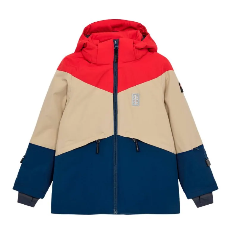 Veste de ski enfant Lego - LWJESTED 708 - Dark Blue / Red