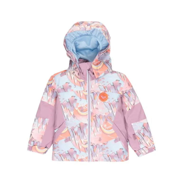 Veste de ski fille Snowy Tale - Roxy - Coral Chic Papercut