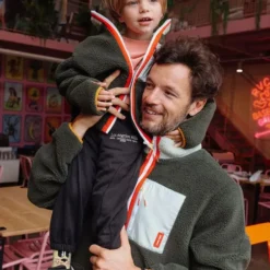 Veste polaire enfant sherpa - Hello Hossy - Fluffy Forest
