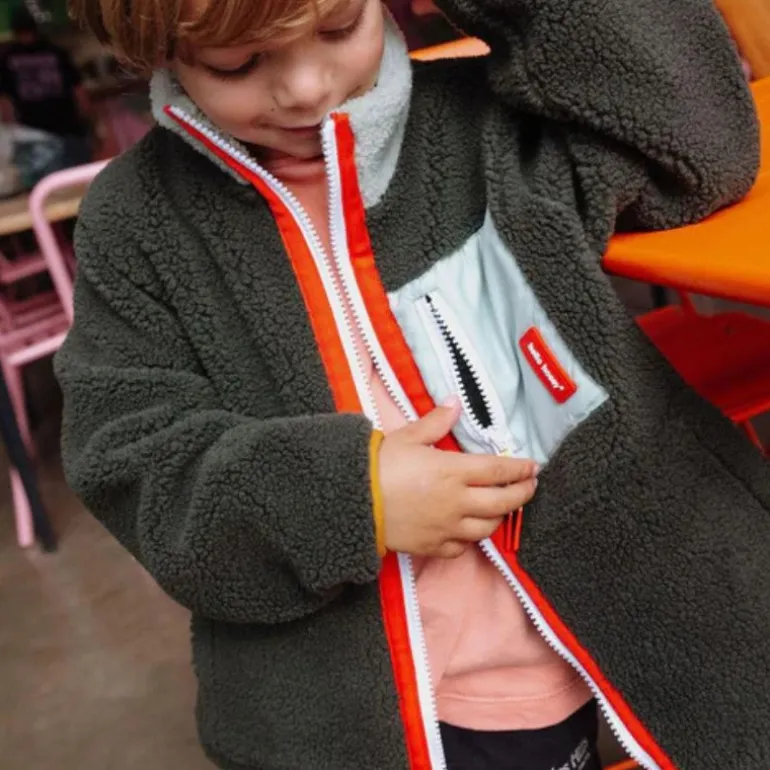 Veste polaire enfant sherpa - Hello Hossy - Fluffy Forest