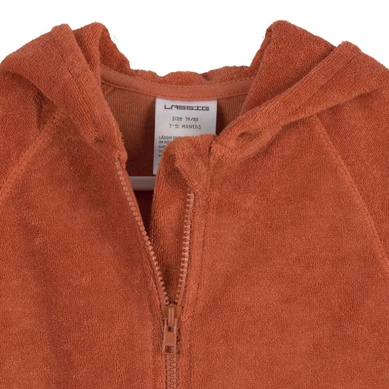 Veste éponge bébé en coton bio - Lassig - Rouille