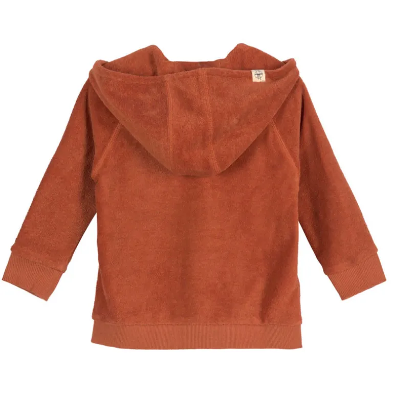 Veste éponge bébé en coton bio - Lassig - Rouille