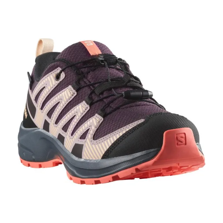 XA PRO 3D Junior V8 - CSWP - Chaussure Salomon enfant Imperméable -29 au 39 - Pkiten/Turbul/Fuco